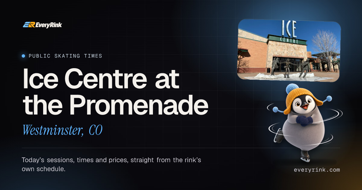 Ice Centre at the Promenade Public Skating Times