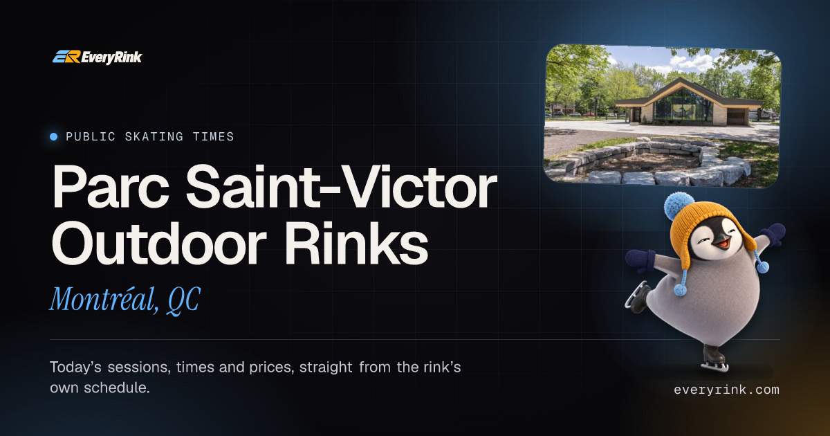 Parc Saint-Victor Outdoor Rinks Public Skating Times