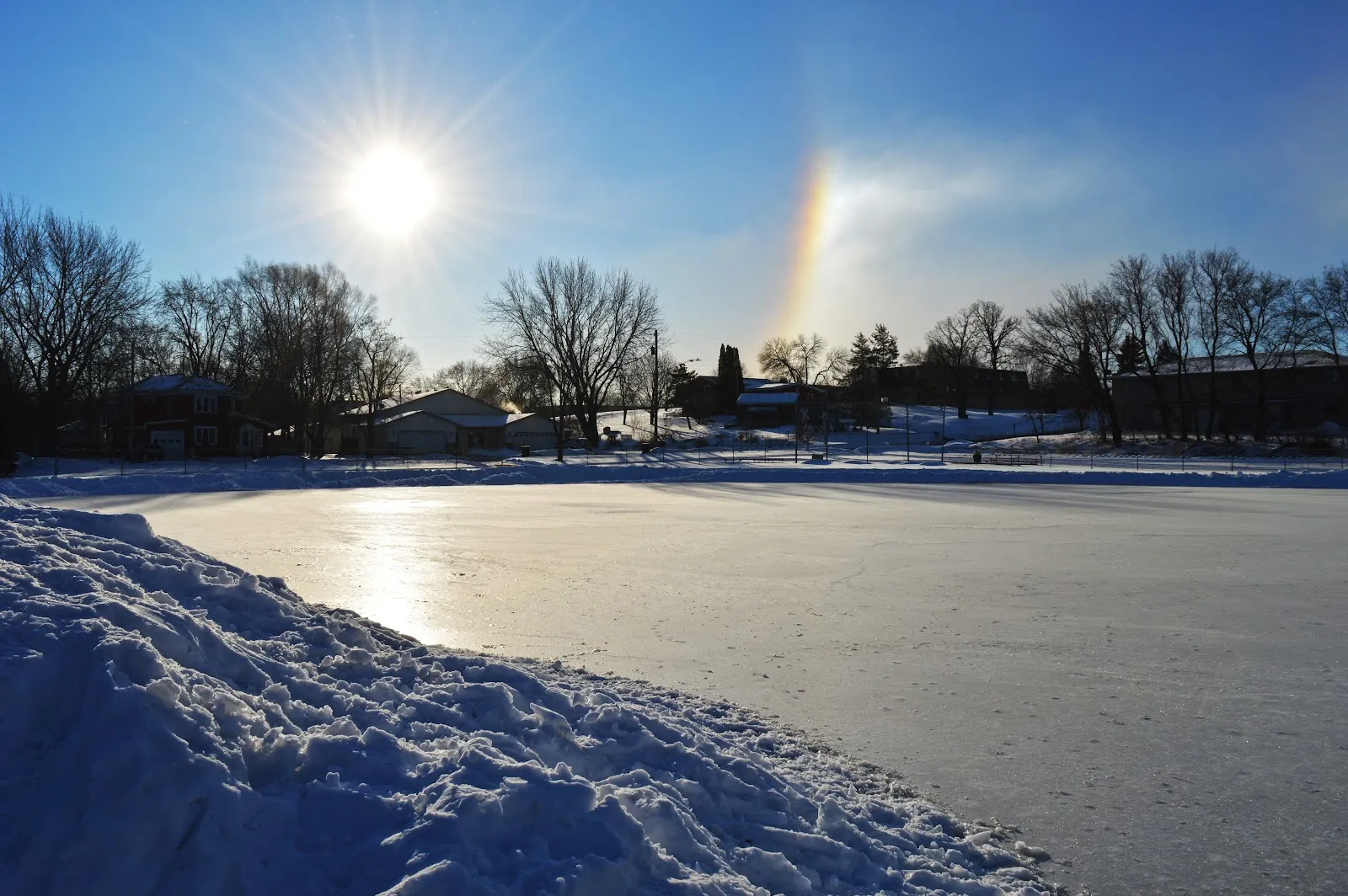 El hielo de 4th Street Park Ice Rink, en una foto de su ficha de Google Maps. — 4th Street Park Ice Rink