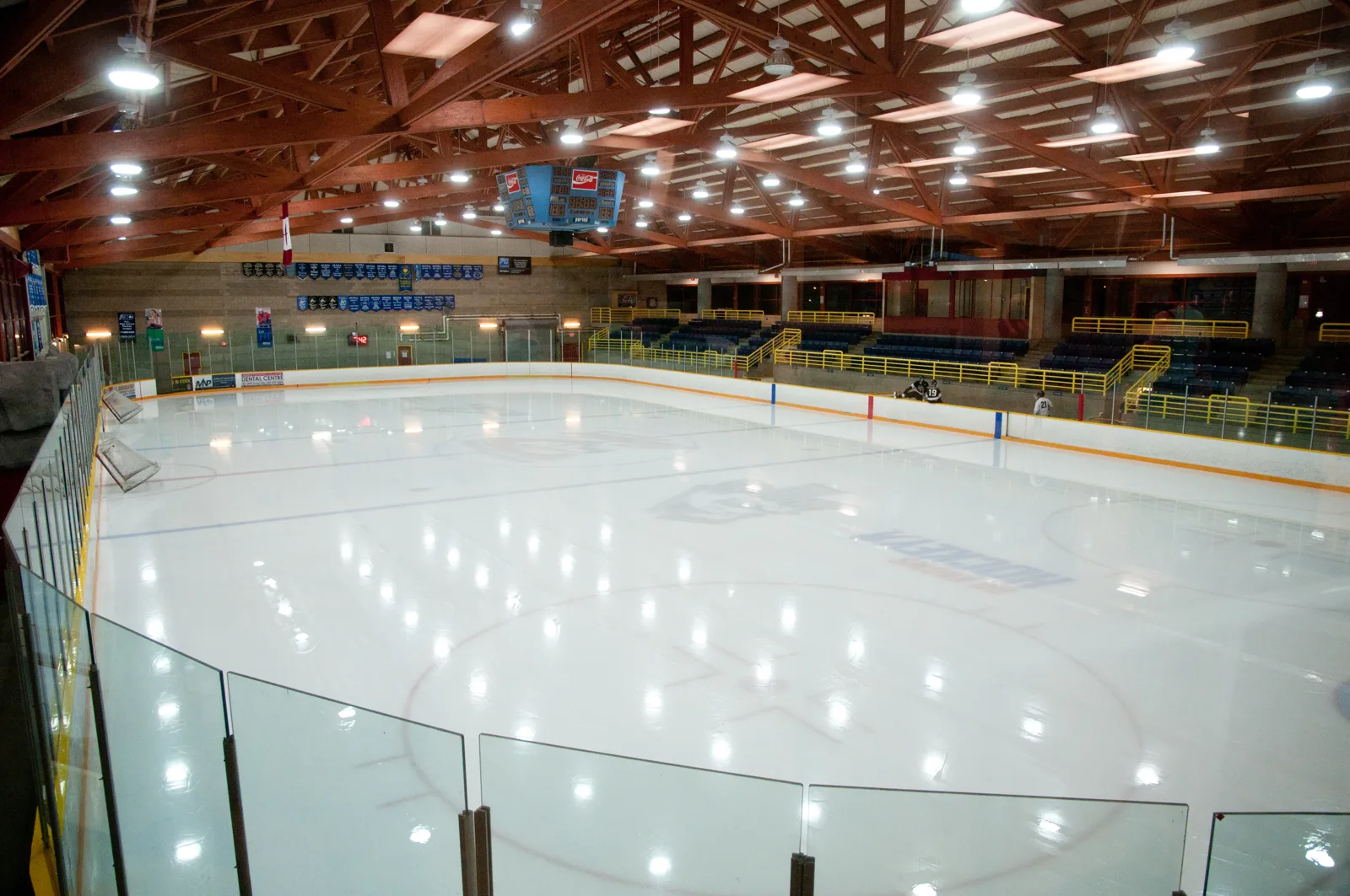 The ice surface of the Abbotsford Recreation Centre arena, from the City of Abbotsford's facility page — Abbotsford Recreation Centre