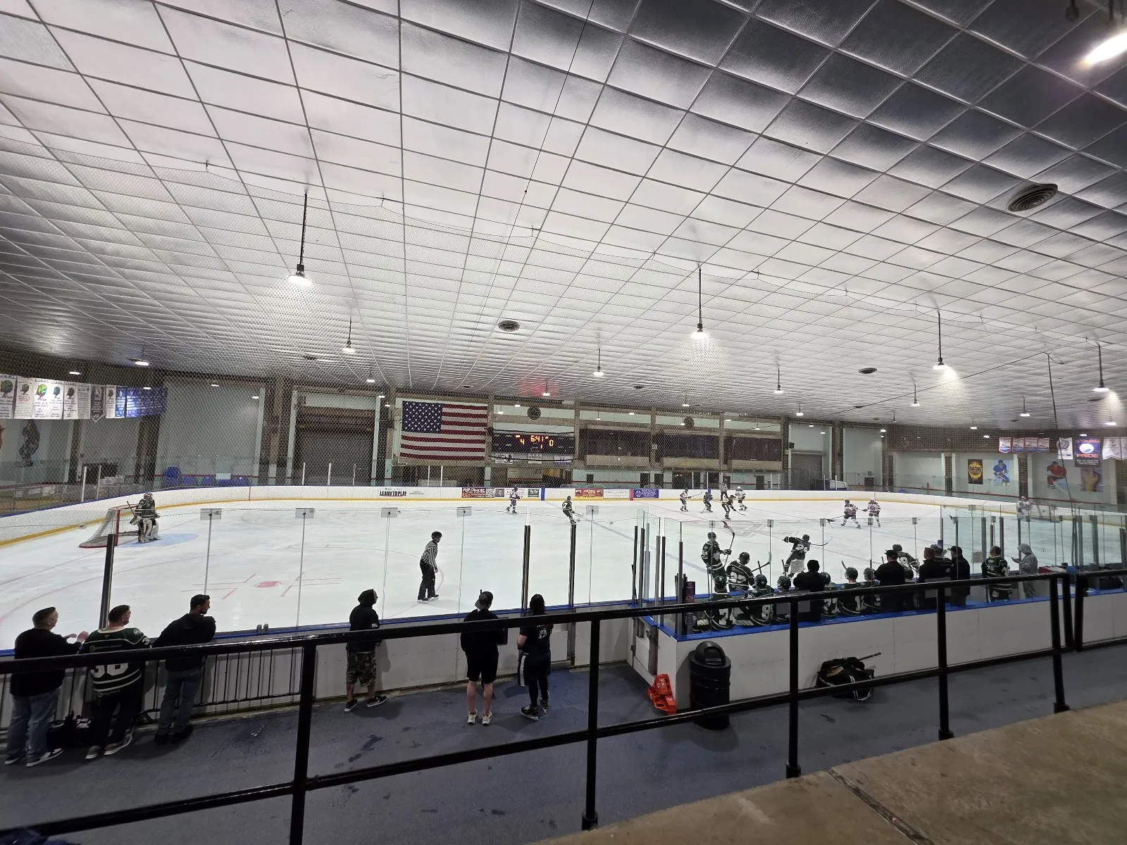 The ice and boards inside the Abe Stark Rink, Coney Island (Google Maps listing photo) — Abe Stark Rink