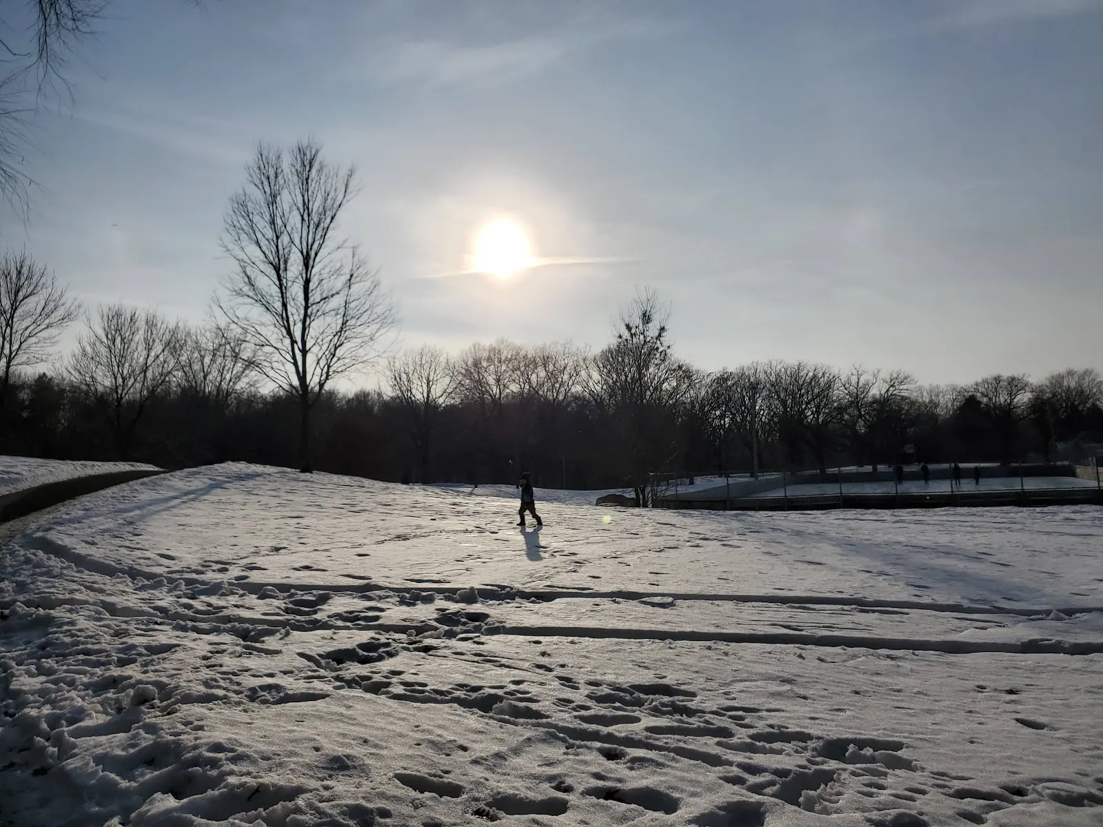 The ice at Acorn Park Outdoor Rink, in a photo from its Google Maps listing. — Acorn Park Outdoor Rink