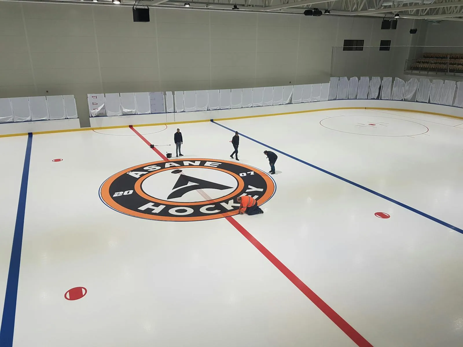The ice sheet in the ice hall at Åsane Arena — Åsane Arena (ice hall)