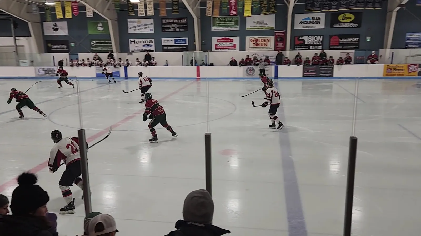 Hockey game on the ice at the Beaver Valley Arena — Beaver Valley Arena
