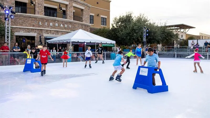 Skaters on the Bee Cave on Ice rink — Bee Cave on Ice