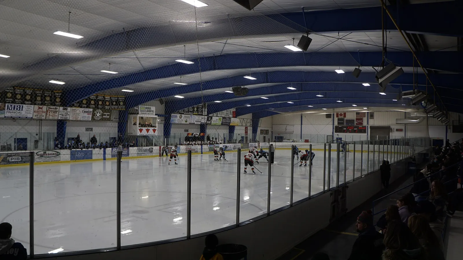 A game on the ice at the Blenheim Memorial Arena. — Blenheim Memorial Arena