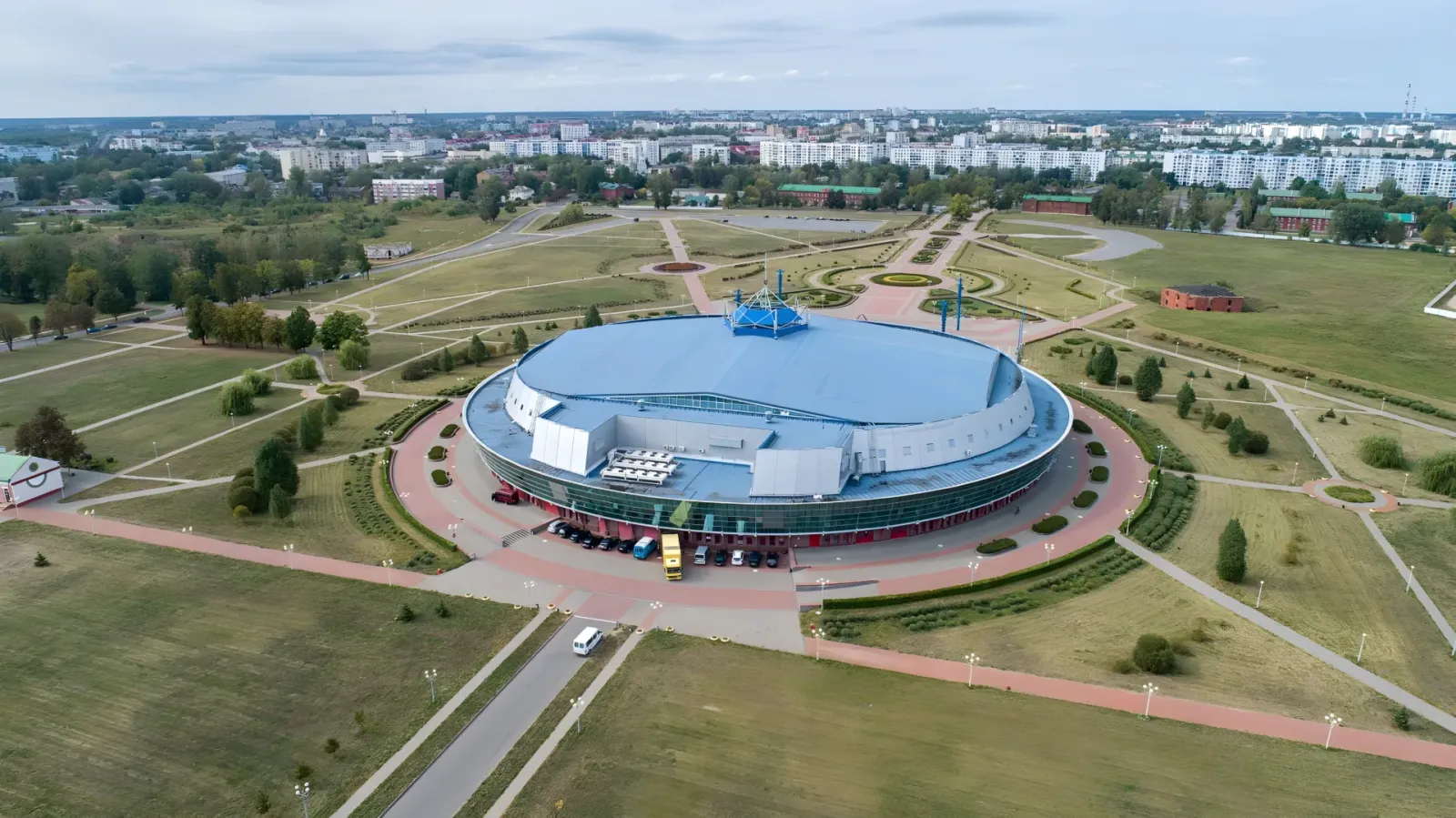 Вид с воздуха на спортивный комплекс «Бобруйск-Арена» — Bobruisk-Arena