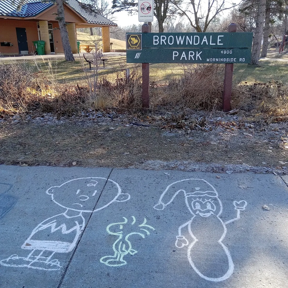 The outside of Browndale Park Outdoor Rink, in a photo from its Google Maps listing. — Browndale Park Outdoor Rink