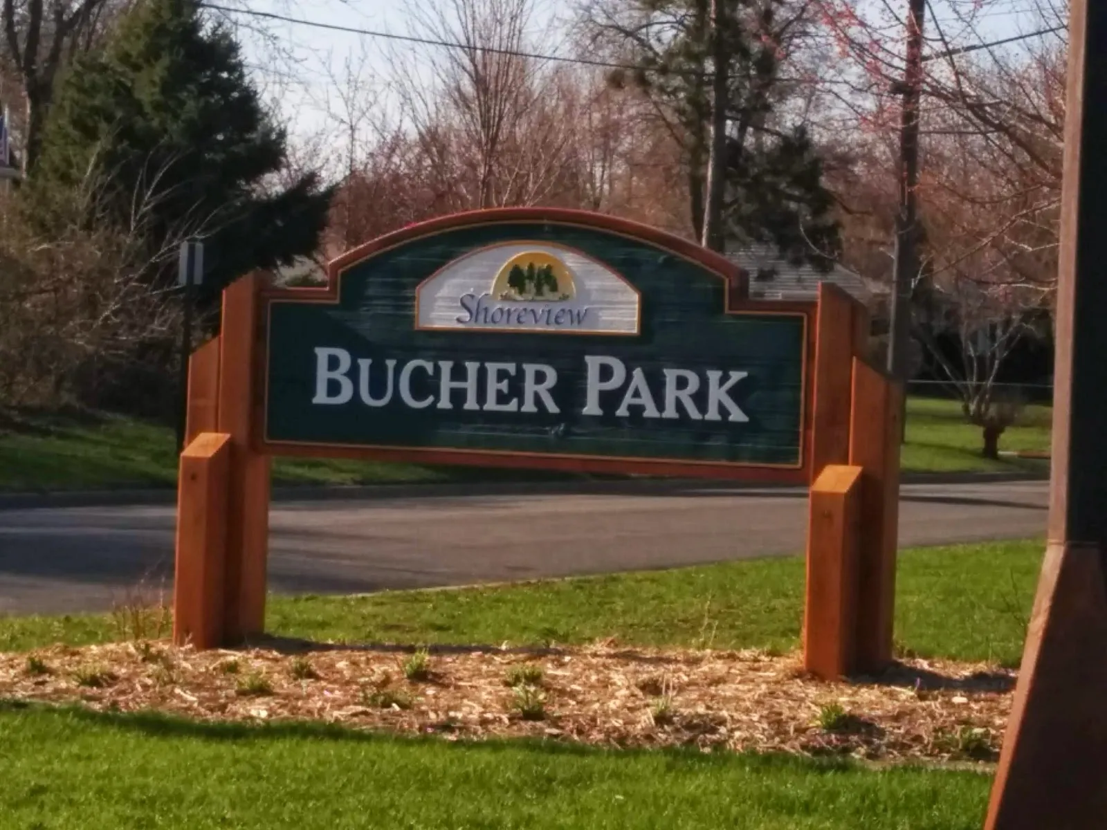 The outside of Bucher Park Outdoor Rink, in a photo from its Google Maps listing. — Bucher Park Outdoor Rink