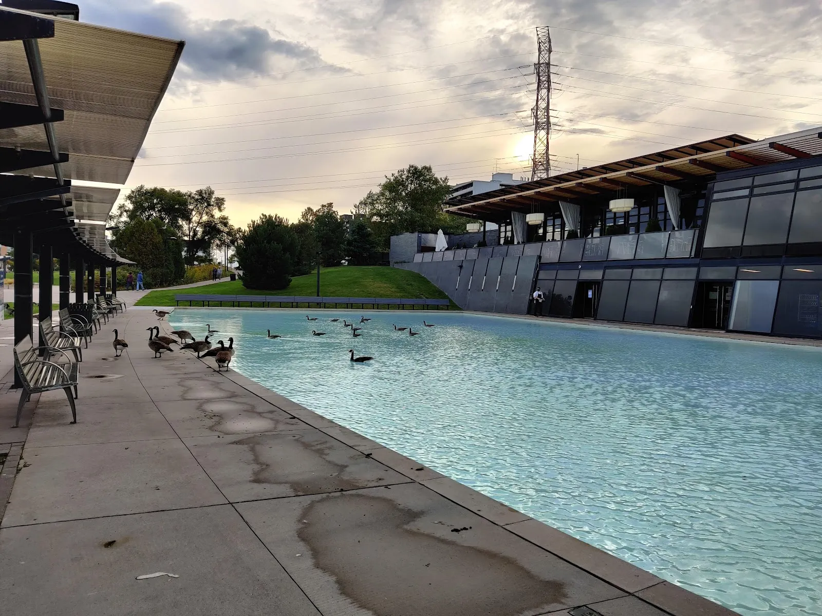 El exterior de Burlington Rotary Centennial Pond, en una foto de su ficha de Google Maps. — Burlington Rotary Centennial Pond