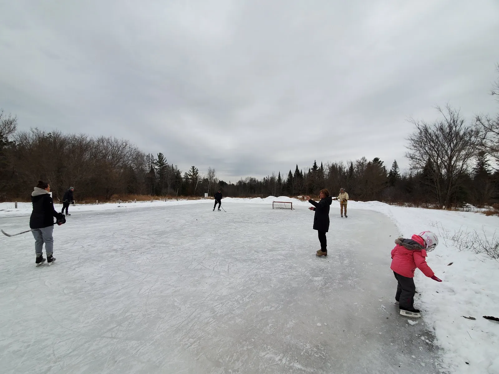 The ice at Burnt River Community Centre Outdoor Rink, in a photo from its Google Maps listing. — Burnt River Community Centre Outdoor Rink