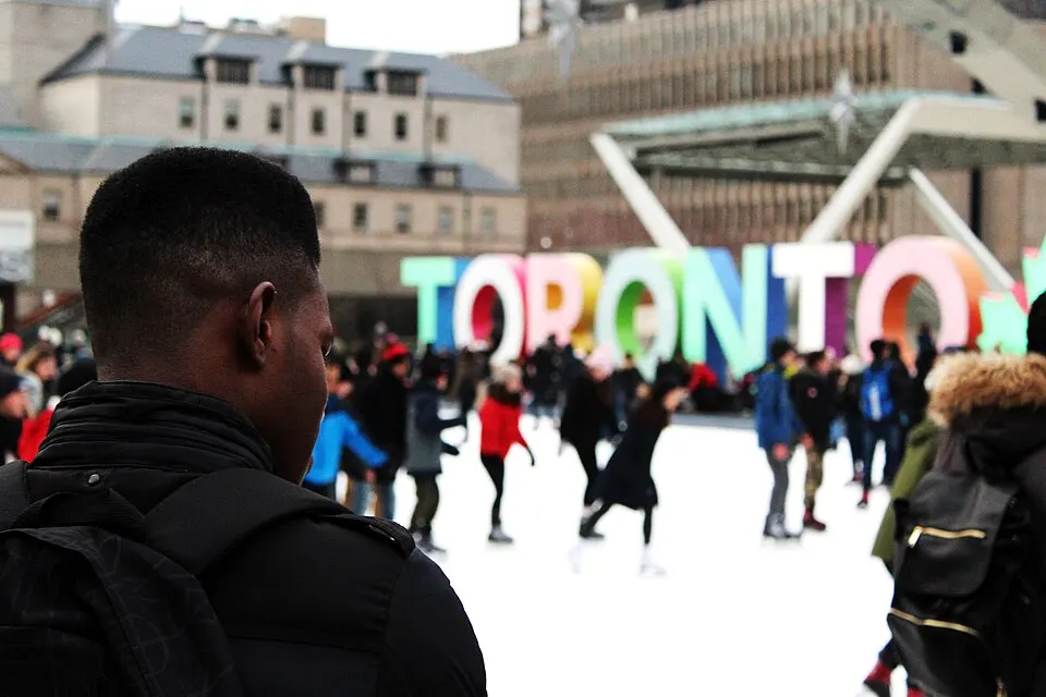 El hielo en Nathan Phillips Square Rink