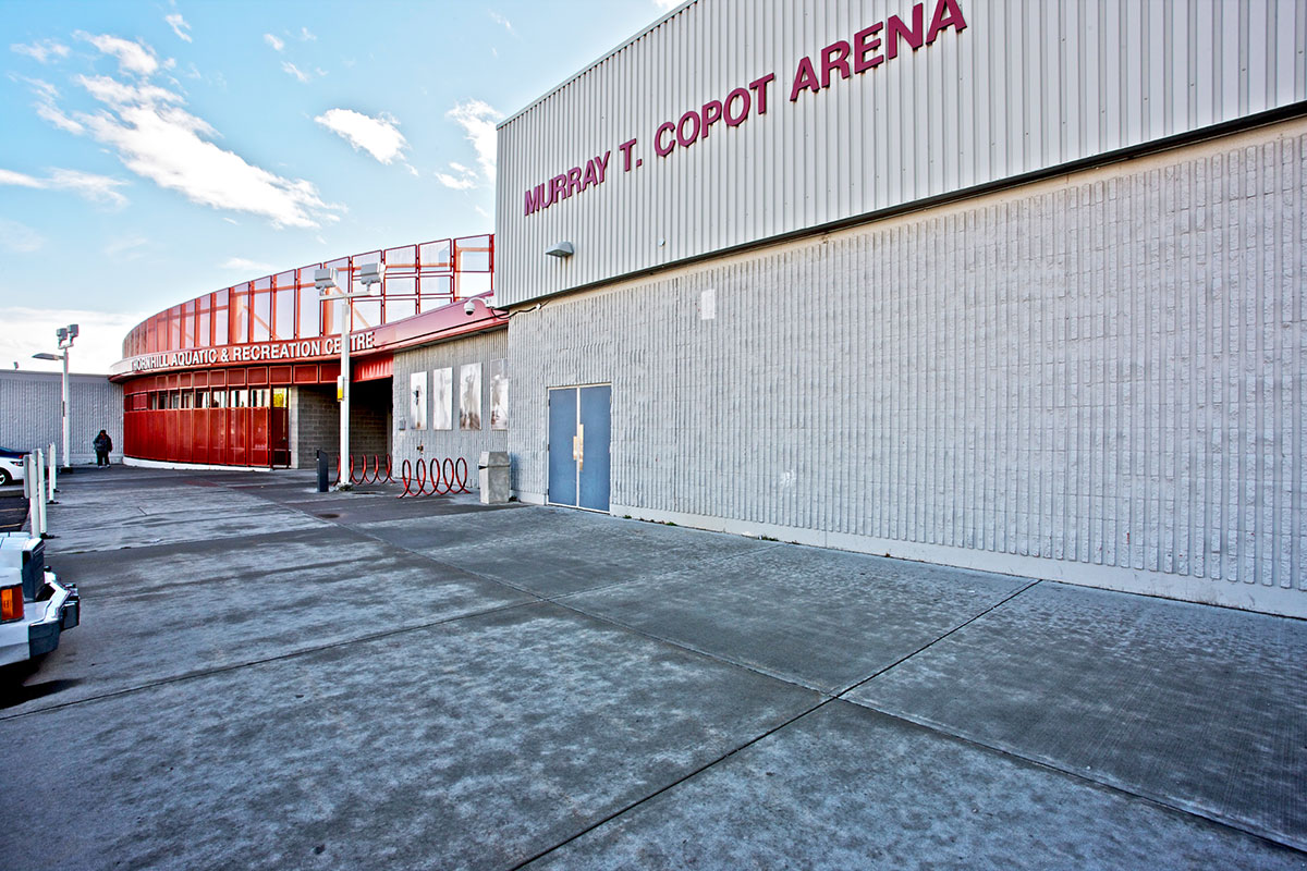 Murray Copot Arena exterior and entrance. — Murray Copot Arena