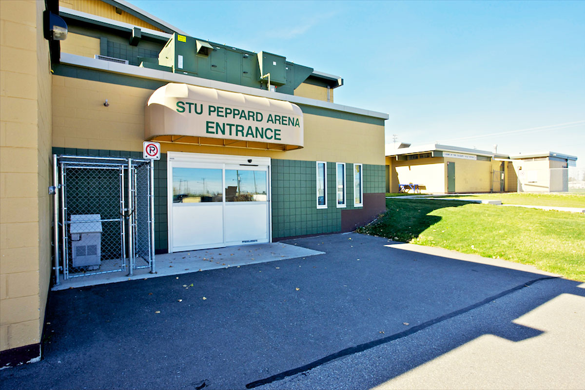Stu Peppard Arena exterior and entrance. — Stu Peppard Arena