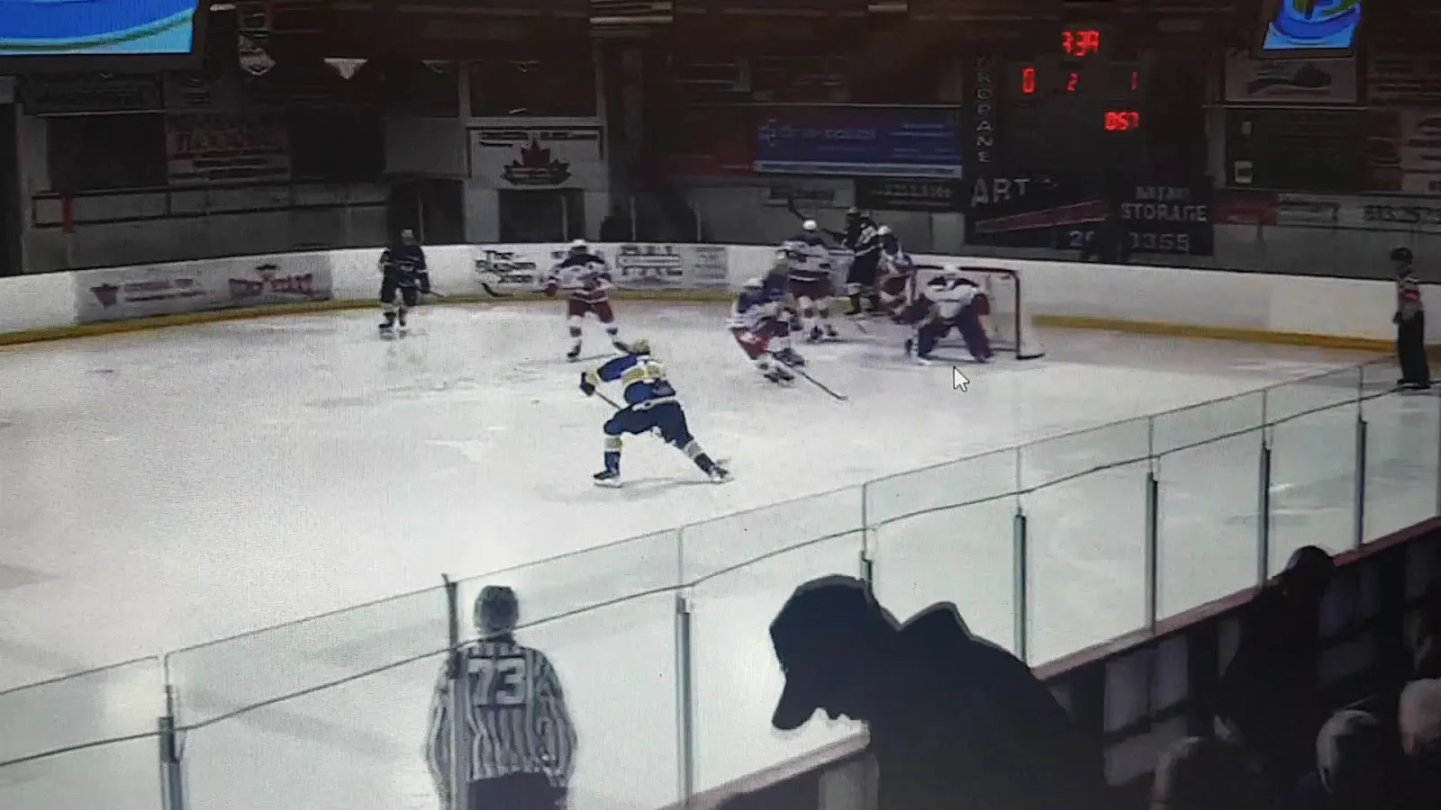 Carleton Place Arena: a hockey game on the ice — Carleton Place Arena
