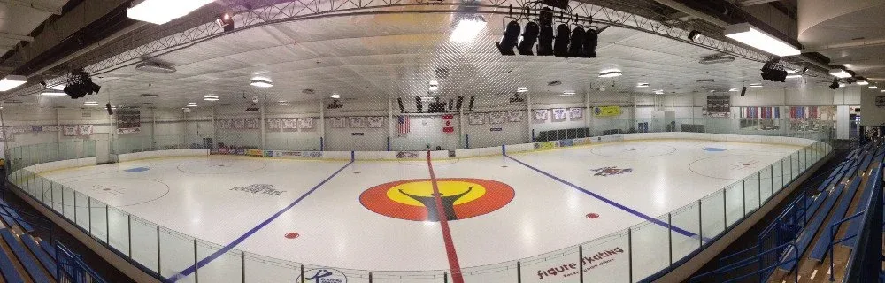 Whole sheet taken from the stands at one corner — Carlson Ice Arena