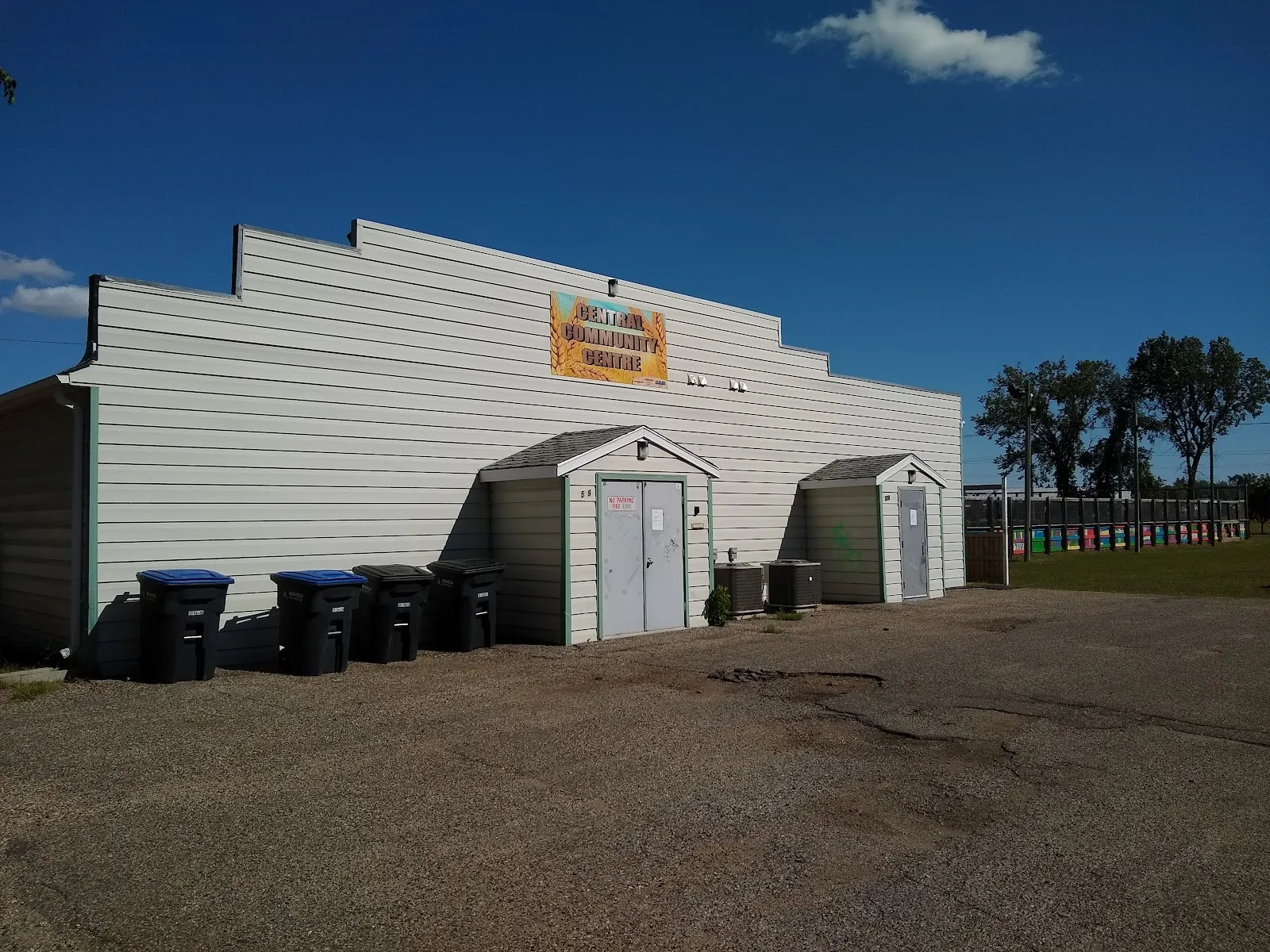 The outside of Central Community Centre Rink, in a photo from its Google Maps listing. — Central Community Centre Rink