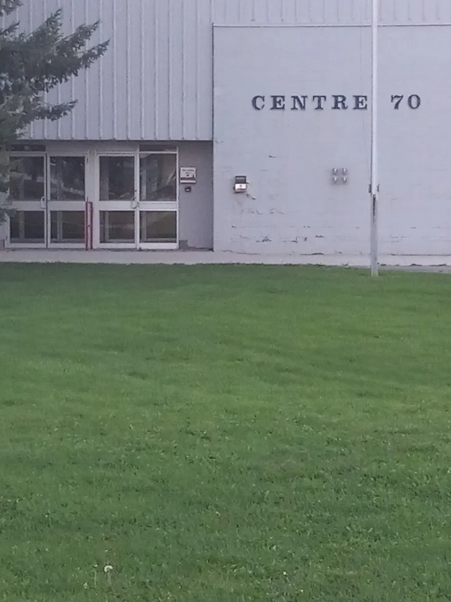 Centre 70 Arena entrance with the building's CENTRE 70 lettering — Centre 70 Arena