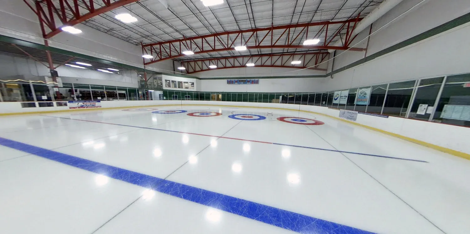 Main sheet at Chaparral Ice, empty and mirror-bright — Chaparral Ice at Northcross
