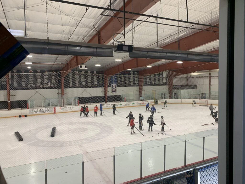 The ice at Cicero Twin Rinks