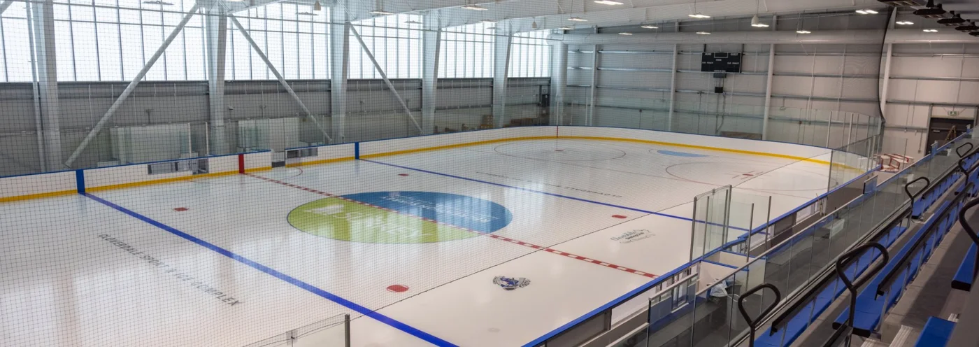 Ice surface and spectator seating at Cloverdale Sport & Ice Complex. — Cloverdale Sport & Ice Complex