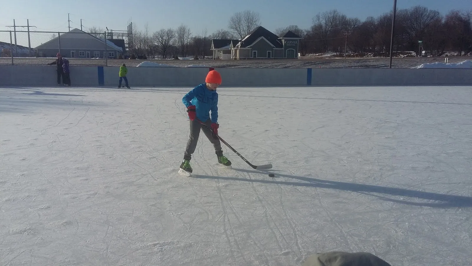 The ice at Community Park Ice Rink, in a photo from its Google Maps listing. — Community Park Ice Rink