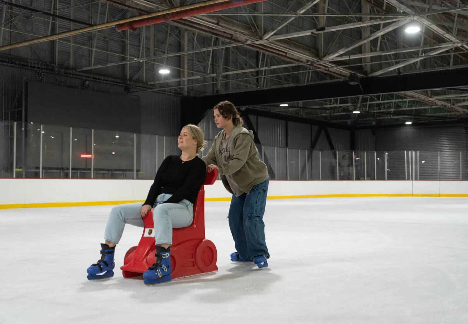 Skating on the ice rink at Daytona Adventure Park — Daytona Adventure Park