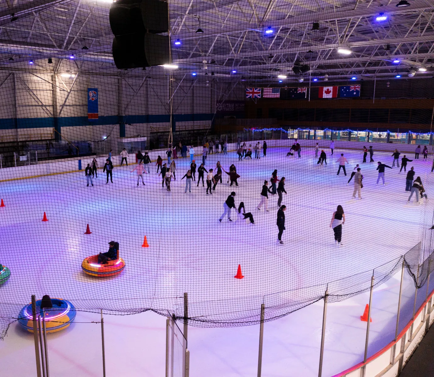 A public session on the Olympic-size ice at Dunedin Ice Stadium — Dunedin Ice Stadium