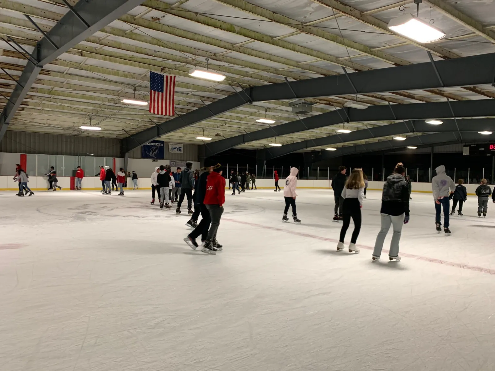 A public skate session on the covered ice, from the City of Bethlehem's ice rink page — Earl E. Schaffer Bethlehem Municipal Ice Rink