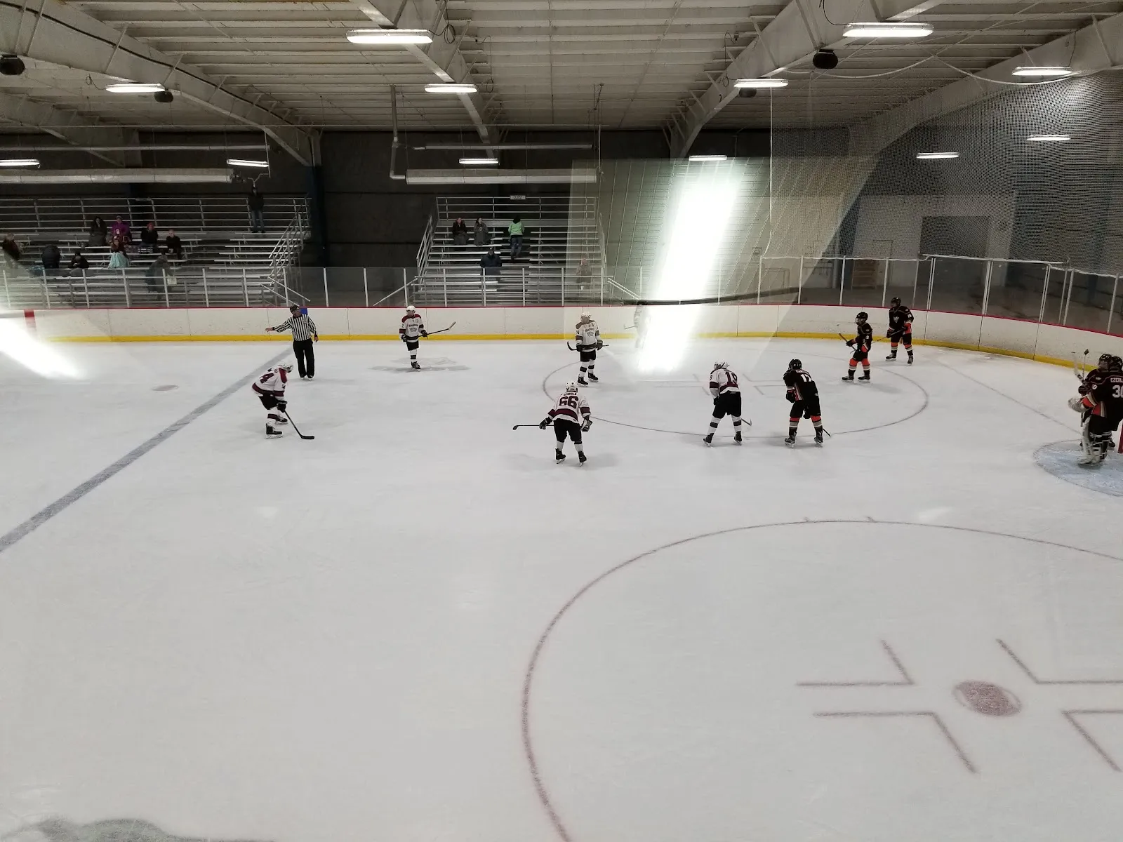A youth hockey game on the ice at Edwards Ice Arena (photo from the Google Maps listing) — Edwards Ice Arena