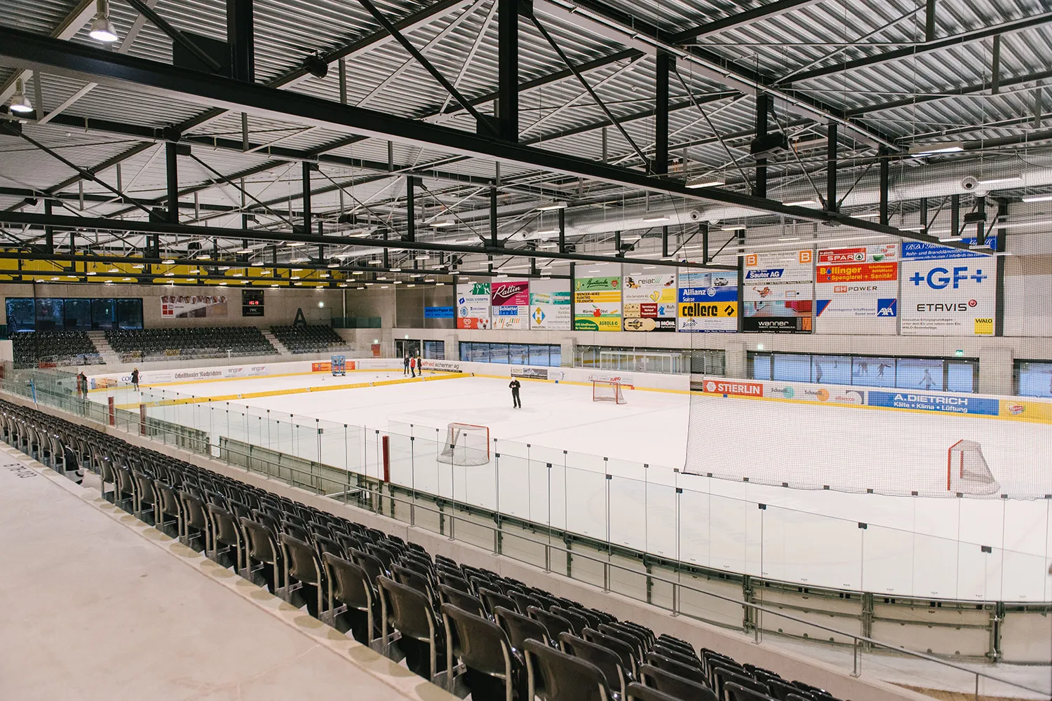 Das Eis der Halle IWC Arena im KSS Eispark – KSS Eispark Schaffhausen