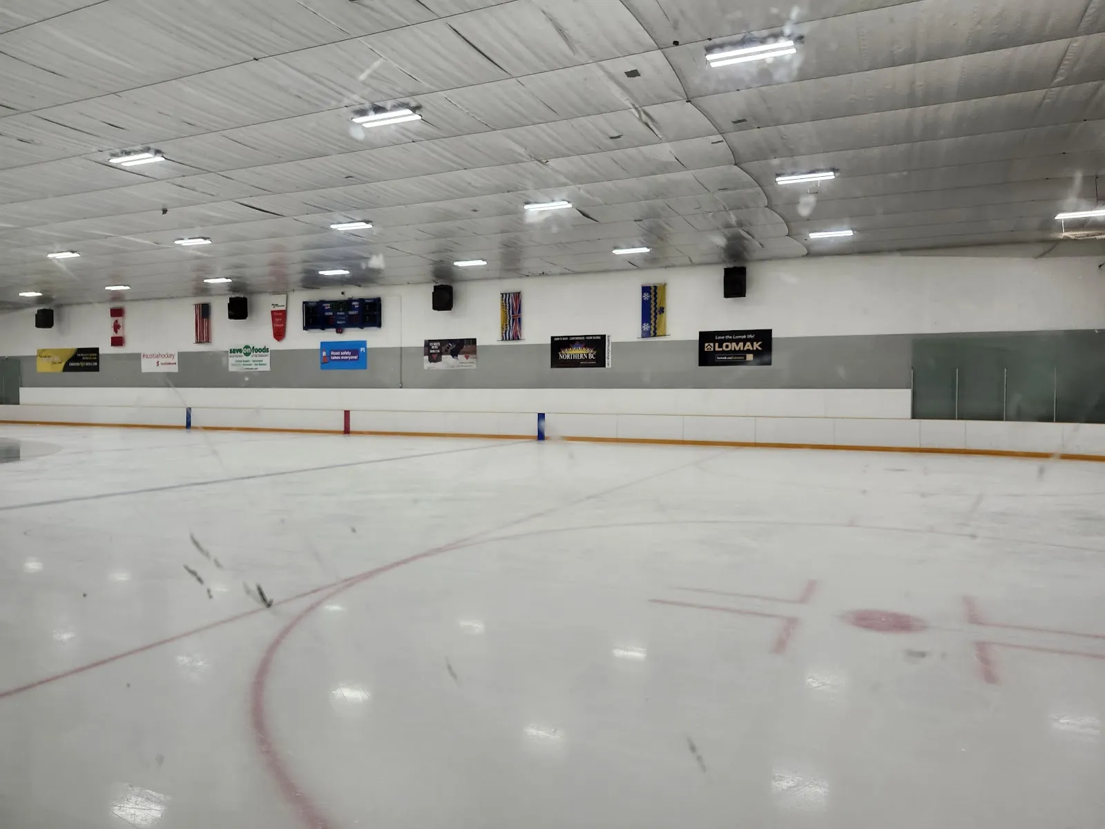 The ice and boards at the Elksentre Arena. — Elksentre Arena