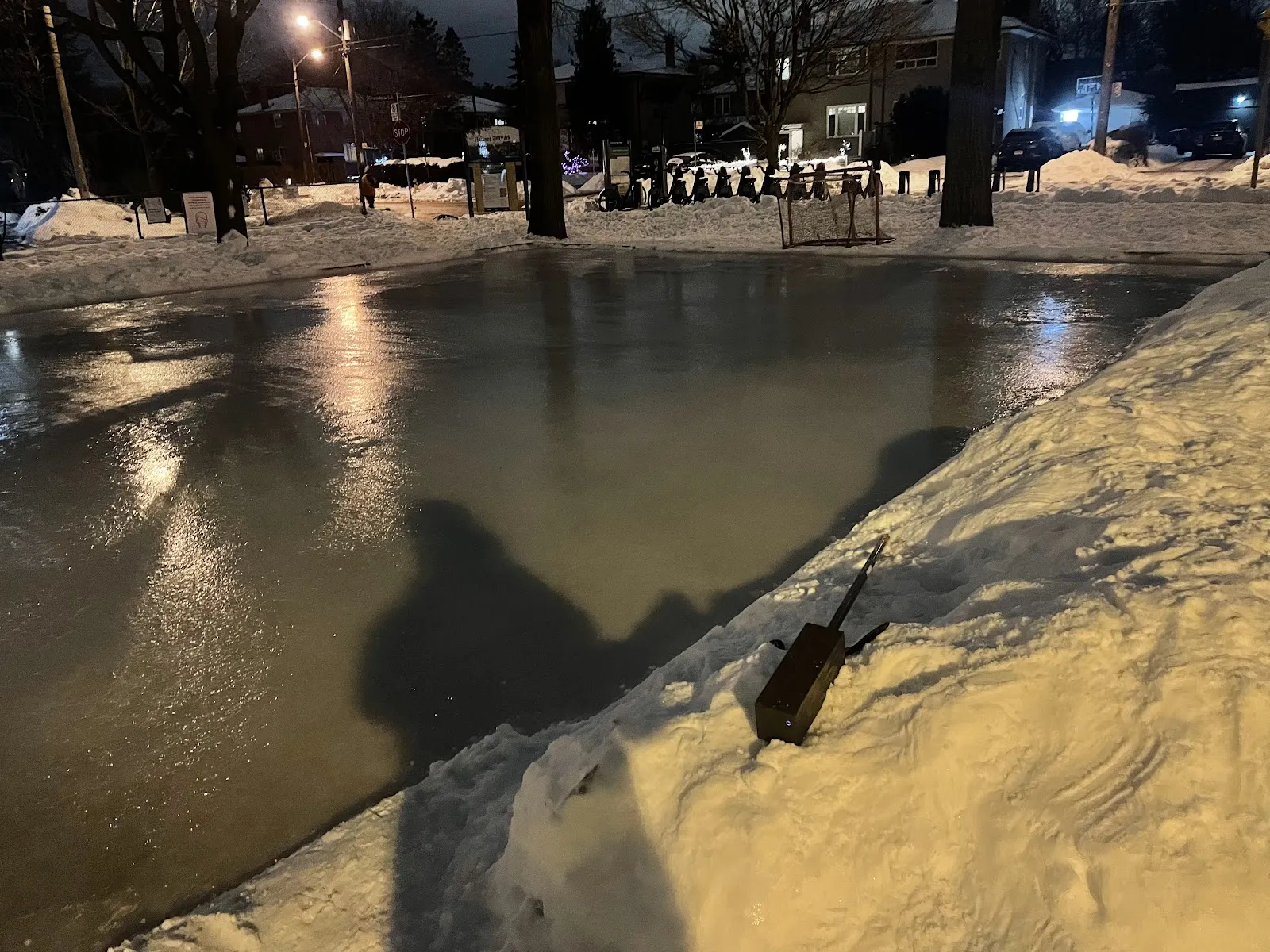 The ice at Florence Gell Park Natural Ice Rink, in a photo from its Google Maps listing. — Florence Gell Park Natural Ice Rink