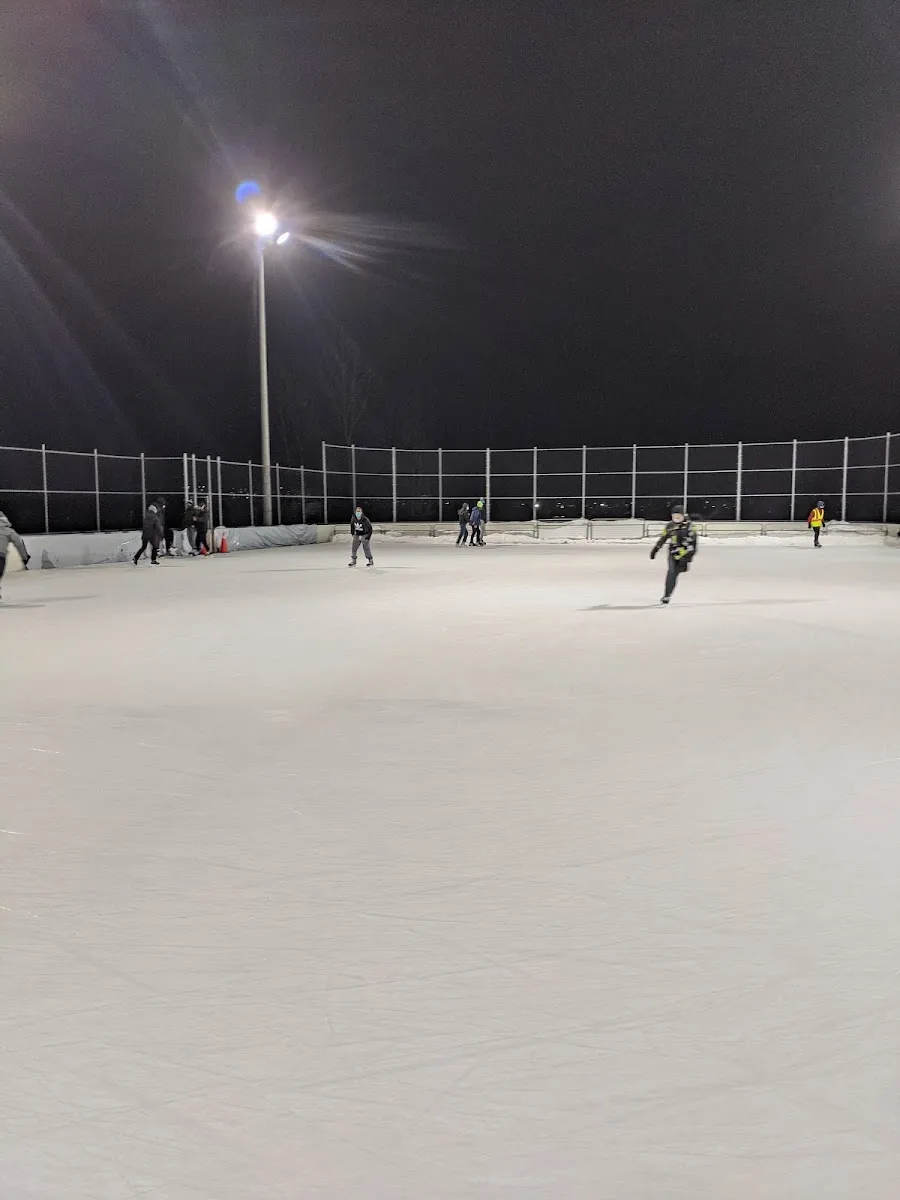 The ice at Flower City Community Campus Outdoor Skating Rink, in a photo from its Google Maps listing. — Flower City Community Campus Outdoor Skating Rink