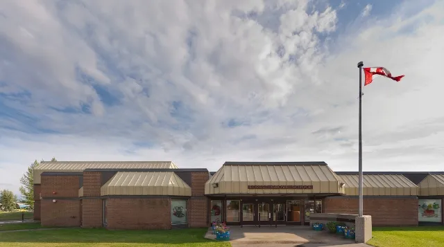 The outside of Forest Grove School Outdoor Rink (Sutherland / Forest Grove), in a photo from its Google Maps listing. — Forest Grove School Outdoor Rink (Sutherland / Forest Grove)