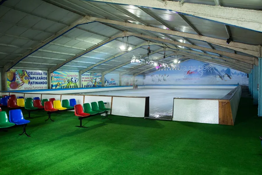The ice sheet inside the Fun On Ice rink, from the rink's own website — Fun On Ice