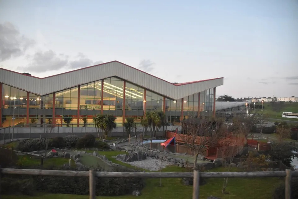 Leisureland on Salthill Promenade in Galway, the leisure centre beside which Galway Skates sets up its marquee — Galway Skates