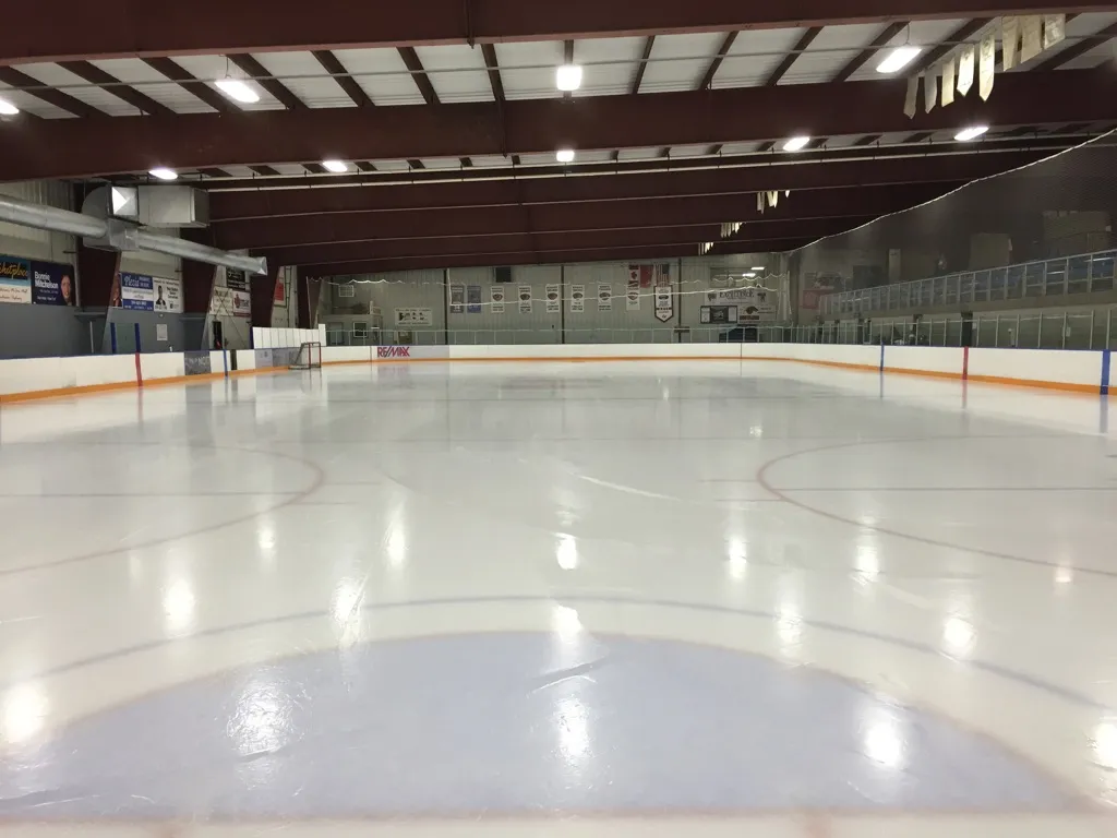 Empty ice sheet inside Gateway Recreation Centre (photo from the Google Maps listing) — Gateway Recreation Centre