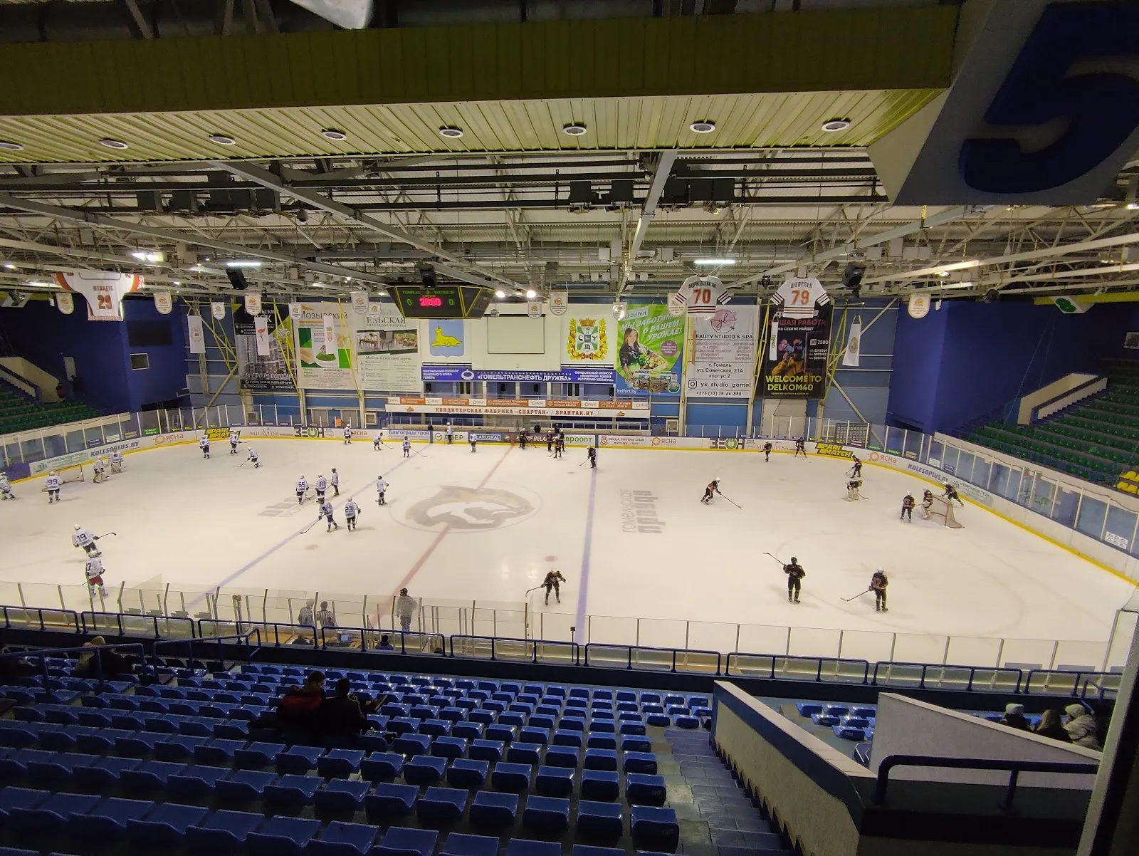 Главная арена Гомельского ледового дворца, вид с трибун — Gomel Ice Palace
