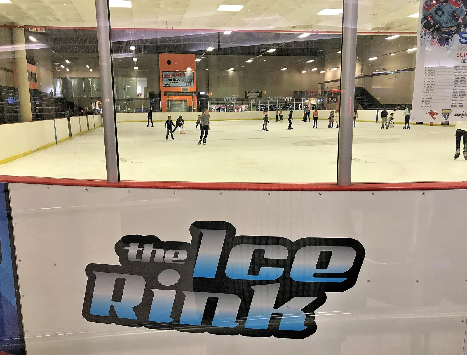 The ice sheet of the ice rink at The Grove mall in Pretoria — Grove Mall Ice Rink