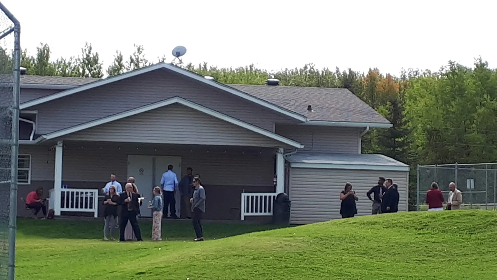 The outside of Hastings Lake Community Hall Snowbank Rink, in a photo from its Google Maps listing. — Hastings Lake Community Hall Snowbank Rink