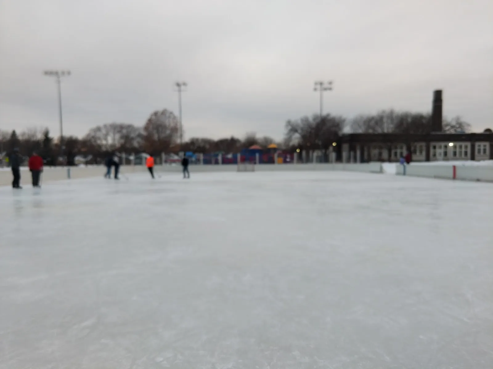 The ice at Hiawatha School Park Outdoor Rink, in a photo from its Google Maps listing. — Hiawatha School Park Outdoor Rink