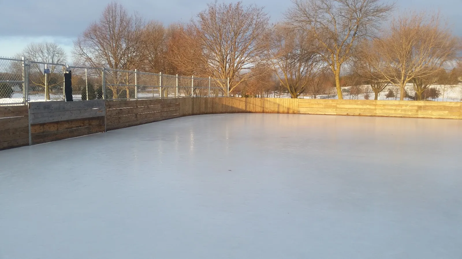 The ice at Highlands Park Outdoor Rink, in a photo from its Google Maps listing. — Highlands Park Outdoor Rink