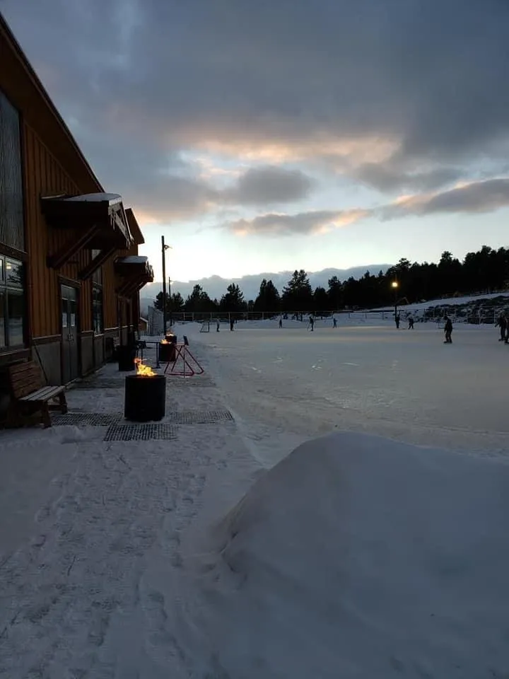 The outside of Huck Finn Ice Rink, in a photo from its Google Maps listing. — Huck Finn Ice Rink