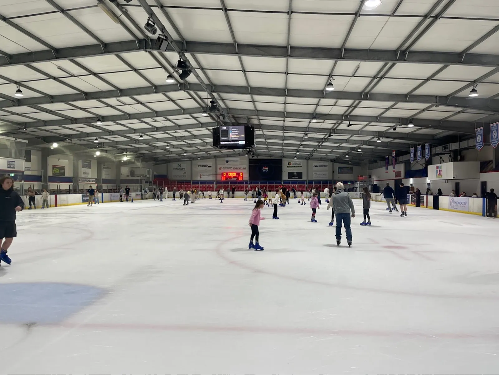 A public session on the Olympic-size ice at Hunter Ice Skating Stadium — Hunter Ice Skating Stadium