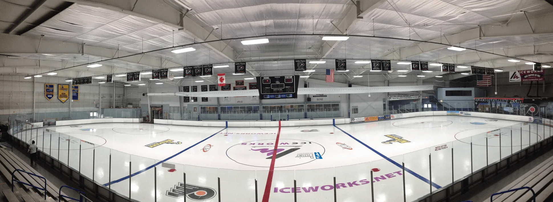 Entire sheet taken from the bleachers — IceWorks Skating Complex