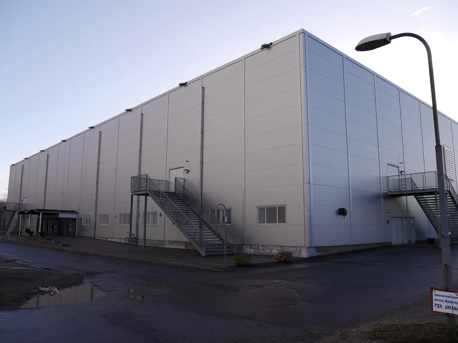 Iscenter Nord (Scanel Hockey Arena), Frederikshavn, from the street side — Iscenter Nord