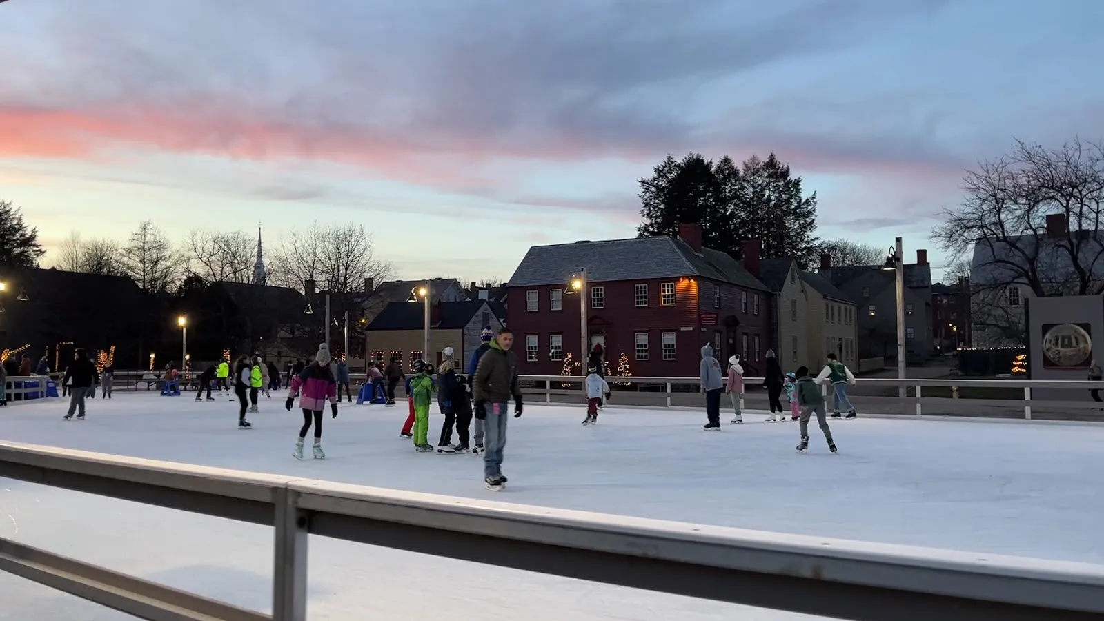 The ice at Labrie Family Skate at Puddle Dock Pond, in a photo from its Google Maps listing. — Labrie Family Skate at Puddle Dock Pond