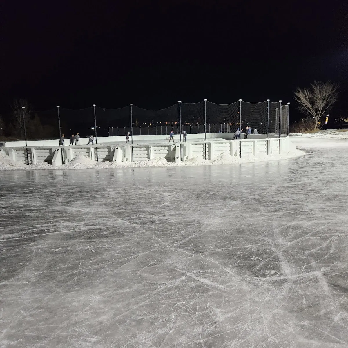 The outside of Lake of the Isles Park Outdoor Rink, in a photo from its Google Maps listing. — Lake of the Isles Park Outdoor Rink