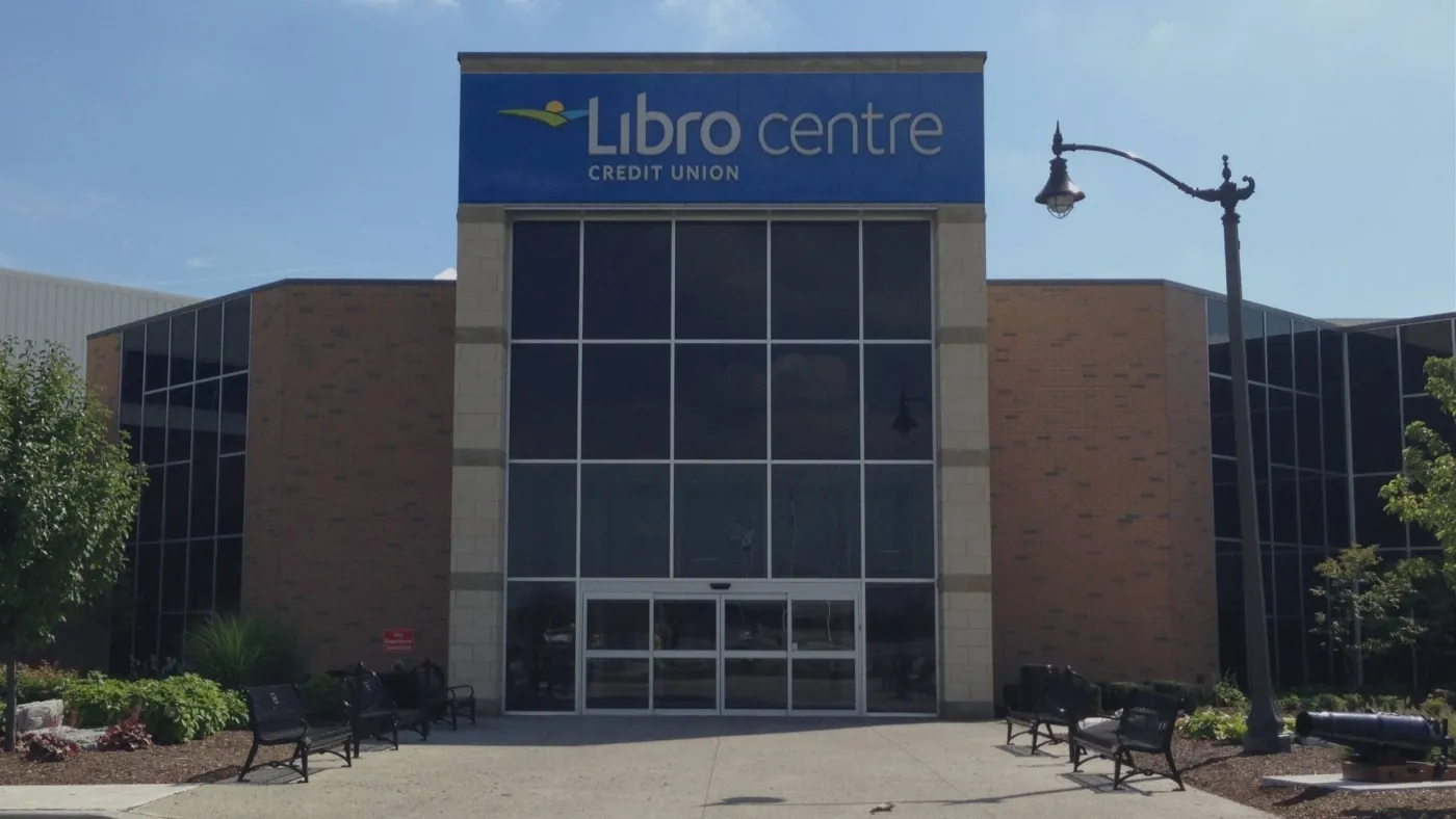 Front entrance of the Libro Credit Union Centre, Amherstburg — Libro Credit Union Centre